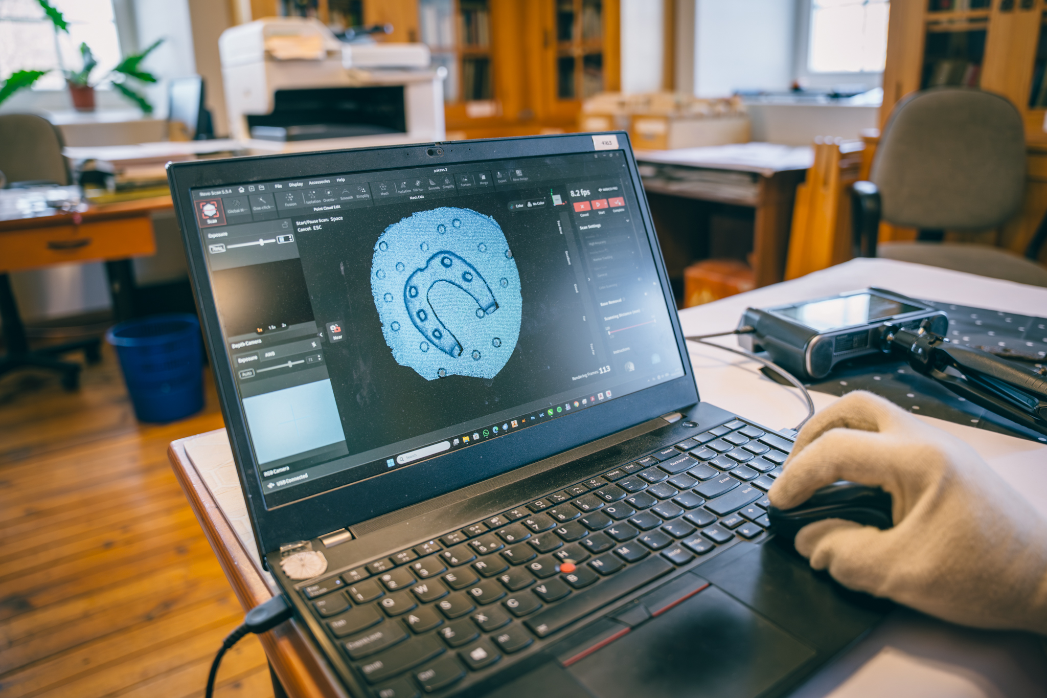 Krājuma priekšmetu 3D skenēšana